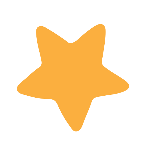 orange star decoration